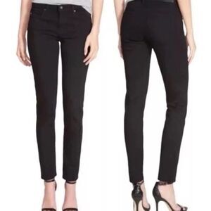 AG Adriano Goldschmied The Stilt Cigarette Jeans in Black Size 28R